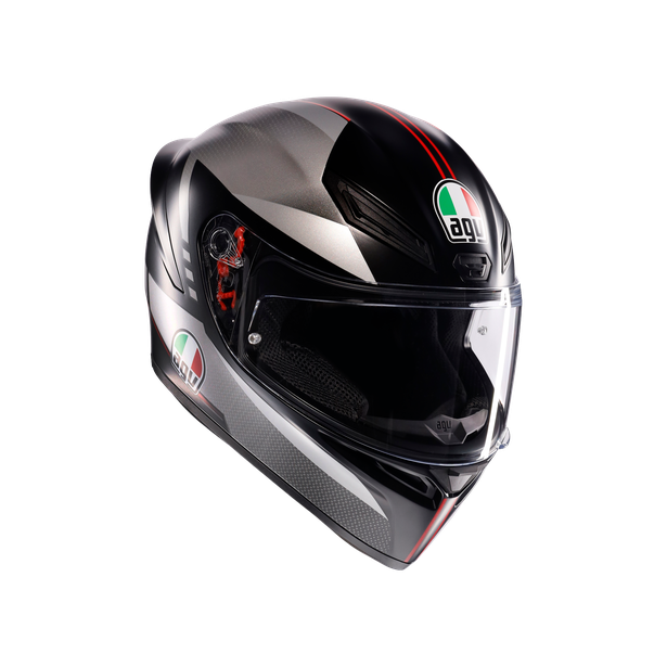 K1 S - LAP MATT BLACK/GREY/RED image