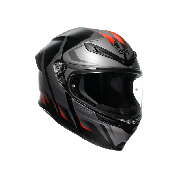 K6 S JIST Asian Fit - KARVE MATT BLACK/GREY/RED image