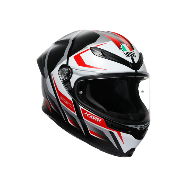 K6 S JIST Asian Fit - KARVE MATT BLACK/WHITE/RED image